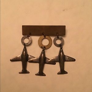 Plane Trio Pin
